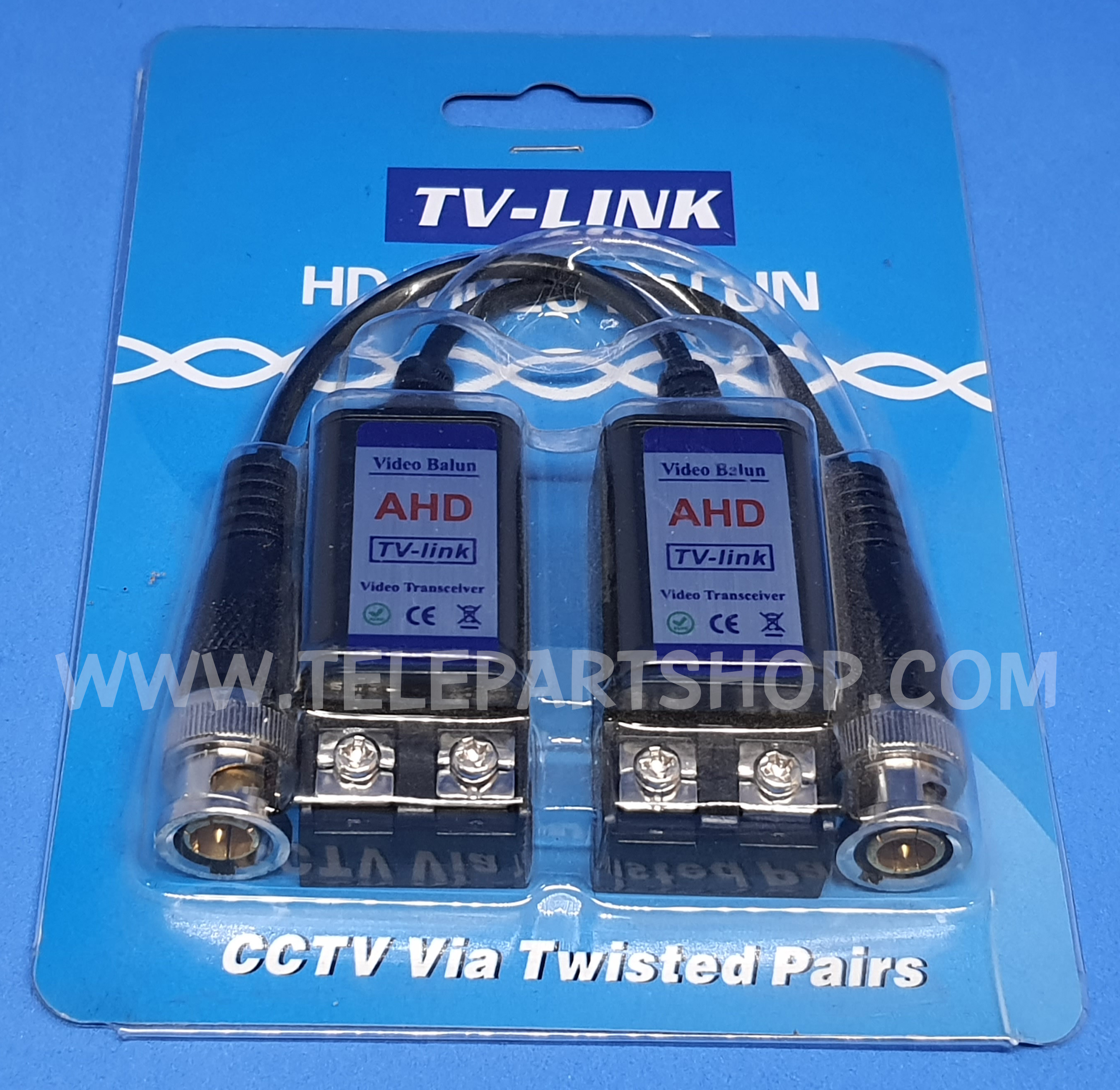 HD VIDEO BALUN(TAIWAN) รุ่น TV-Link-A2 คมชัดระดับ HD รุ่นแบบมีสาย 1 Chanel+ Lightning Protection  CE Approval