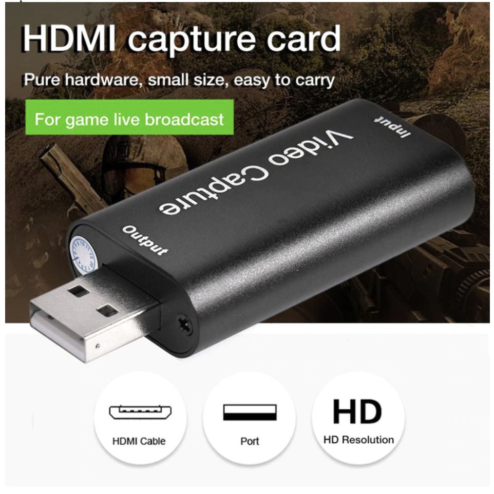 ลดราคา ใหม่ USB2.0 HDMI การ์ดรองรับ OBS การบันทึกสดกล่องการ์ด HD Capture การสอนบันทึก Medical Imaging #สินค้าเพิ่มเติม แดปเตอร์ สายแปลงสายไฟ PCS Gold HDMI Extender