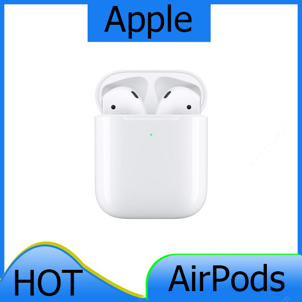 Apple airpods ชุดหูฟังบลูทูธไร้สายของ Apple รุ่นที่สองในหู AirPods โทรศัพท์มือถือ iPhone สากล Apple AirPodsApple AirPods พร้อมกล่องชาร์จ Apple Bluetooth headset สำหรับ iPhone/iPad/Apple Watch