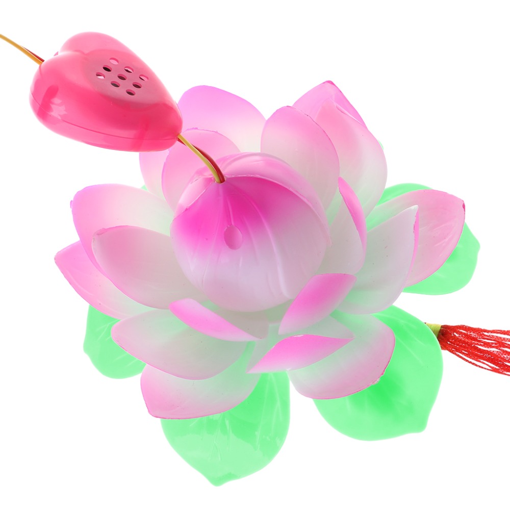 Portable Amazing Musical Blossom Lotus Flower Light Lamp Party Glowing ...