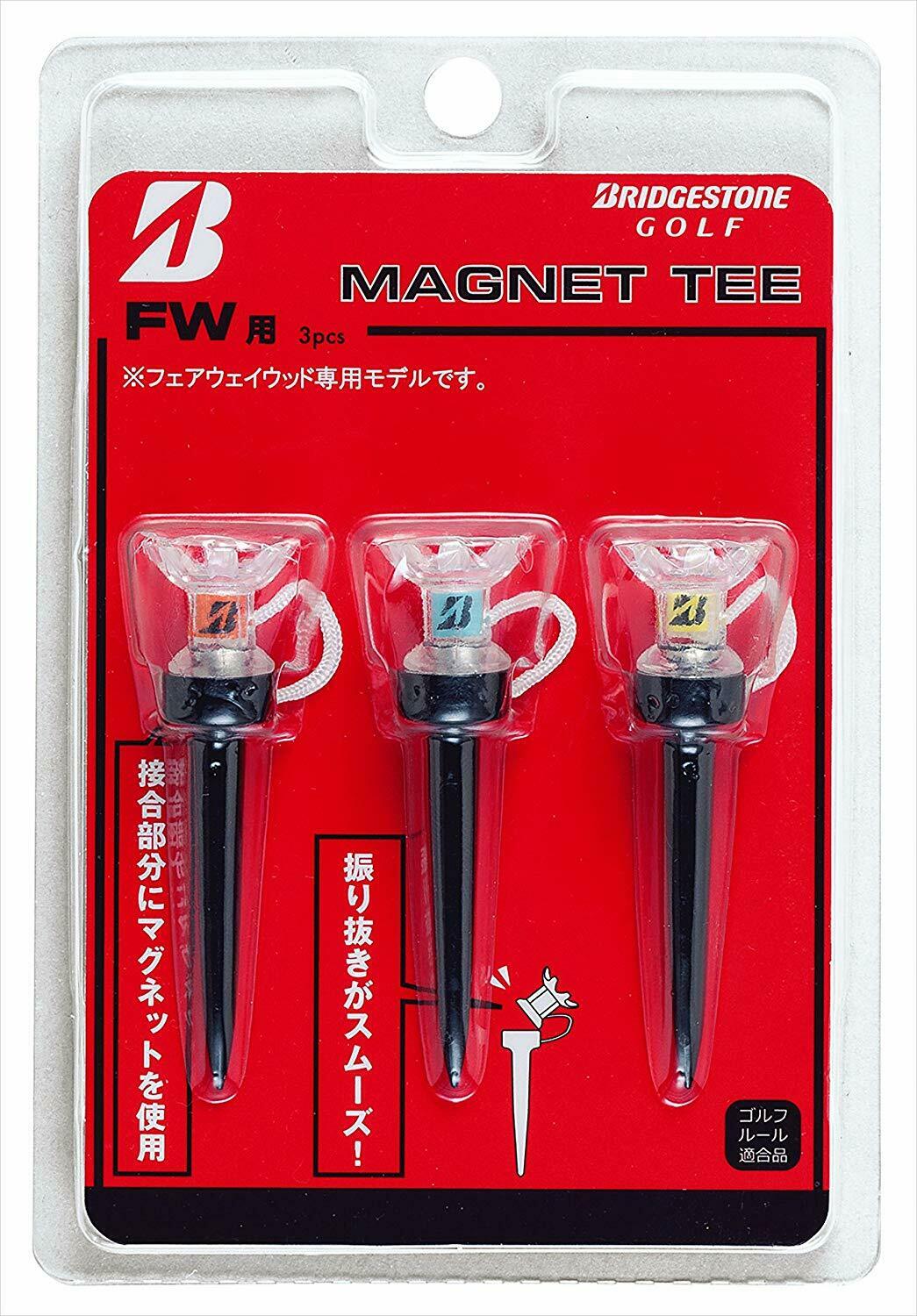 ที่ตั้งลูกกอล์ฟ Bridgestone - Magnet Tee (GAGMT) ( 1 Pack, 3 Pcs.)