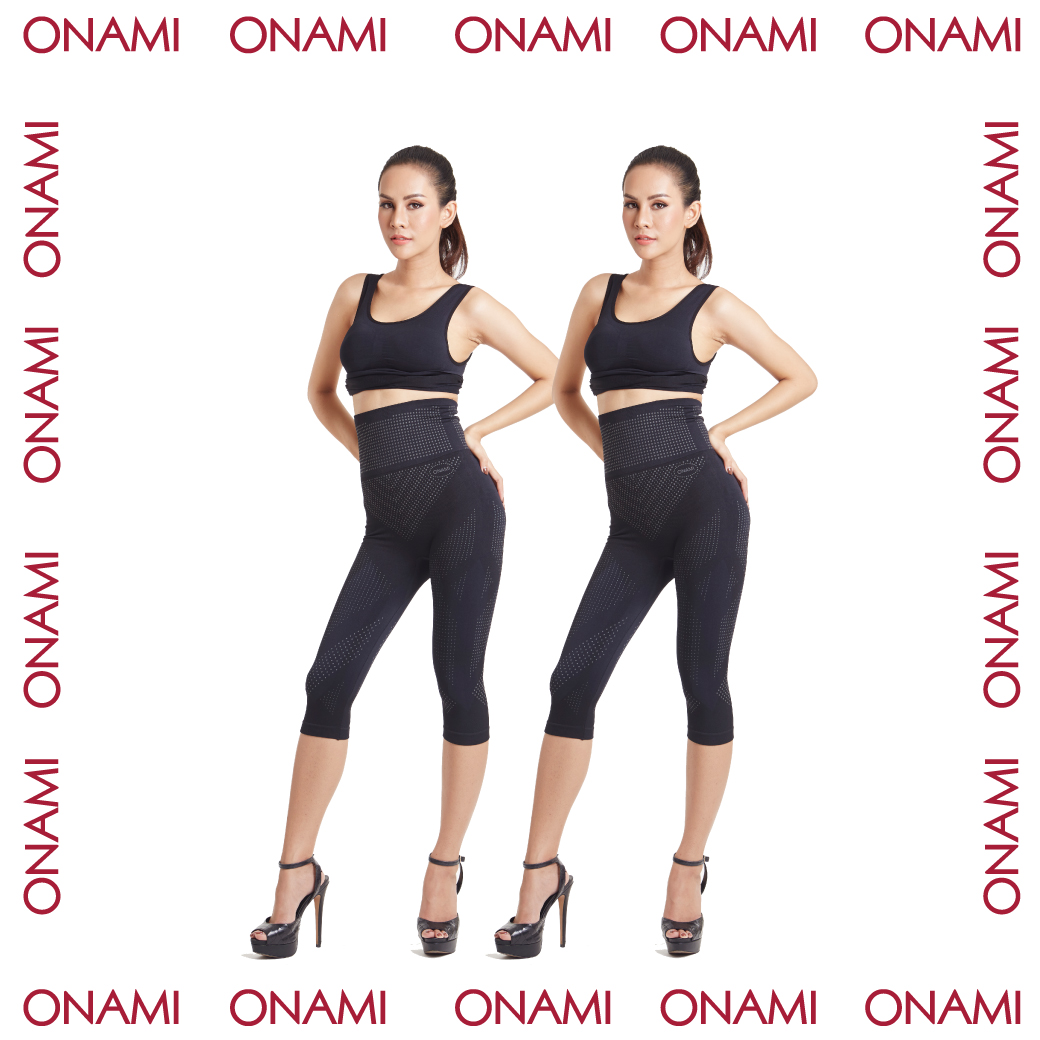 ONAMI Perfect Legging 5L ซื้อ 1 แถม 1 (กางเกงเลคกิ้งขา 5 ส่วน สีดำ)  กางเกงกระชับสัดส่วนโอนามิ ชุดชั้นใน ของแท้