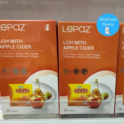 ล้างสต็อก ใหม่ Lepaz LCH With Apple Cider 30 เม็ด สุขภาพดีและหุ่นฟิตเฟิร์ม LCH กล่องเหลืองเดิม