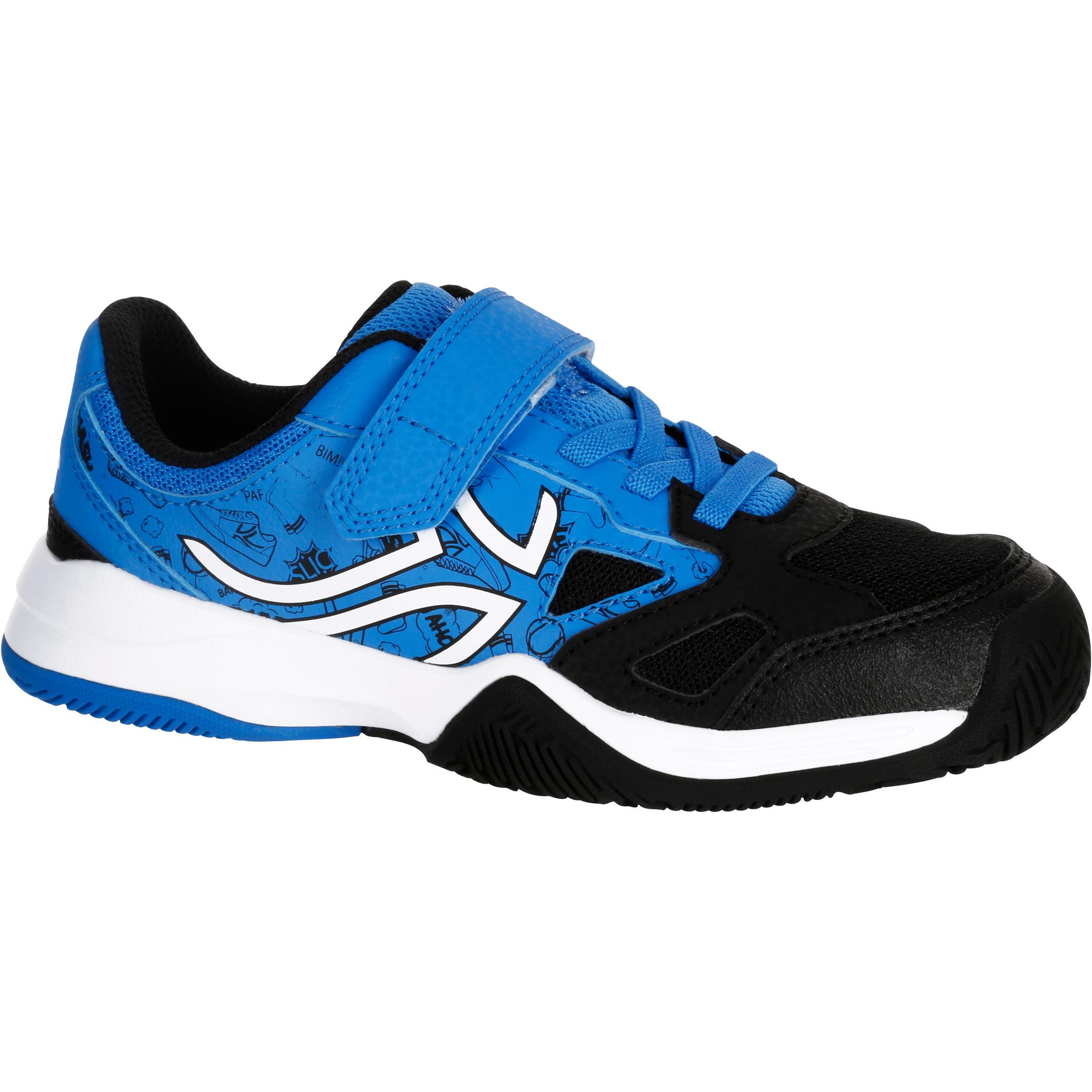 [ด่วน!! โปรโมชั่นมีจำนวนจำกัด] รองเท้าเทนนิสสำหรับเด็กรุ่น Ts560 (สีน้ำเงิน/ดำ) สำหรับ เทนนิส. 