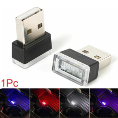 Jiaoxing 1 Chiếc Đèn Nhiều Màu USB Mini Linh Hoạt Đèn LED Cho Xe Hơi Đèn Tạo Không Khí Sáng