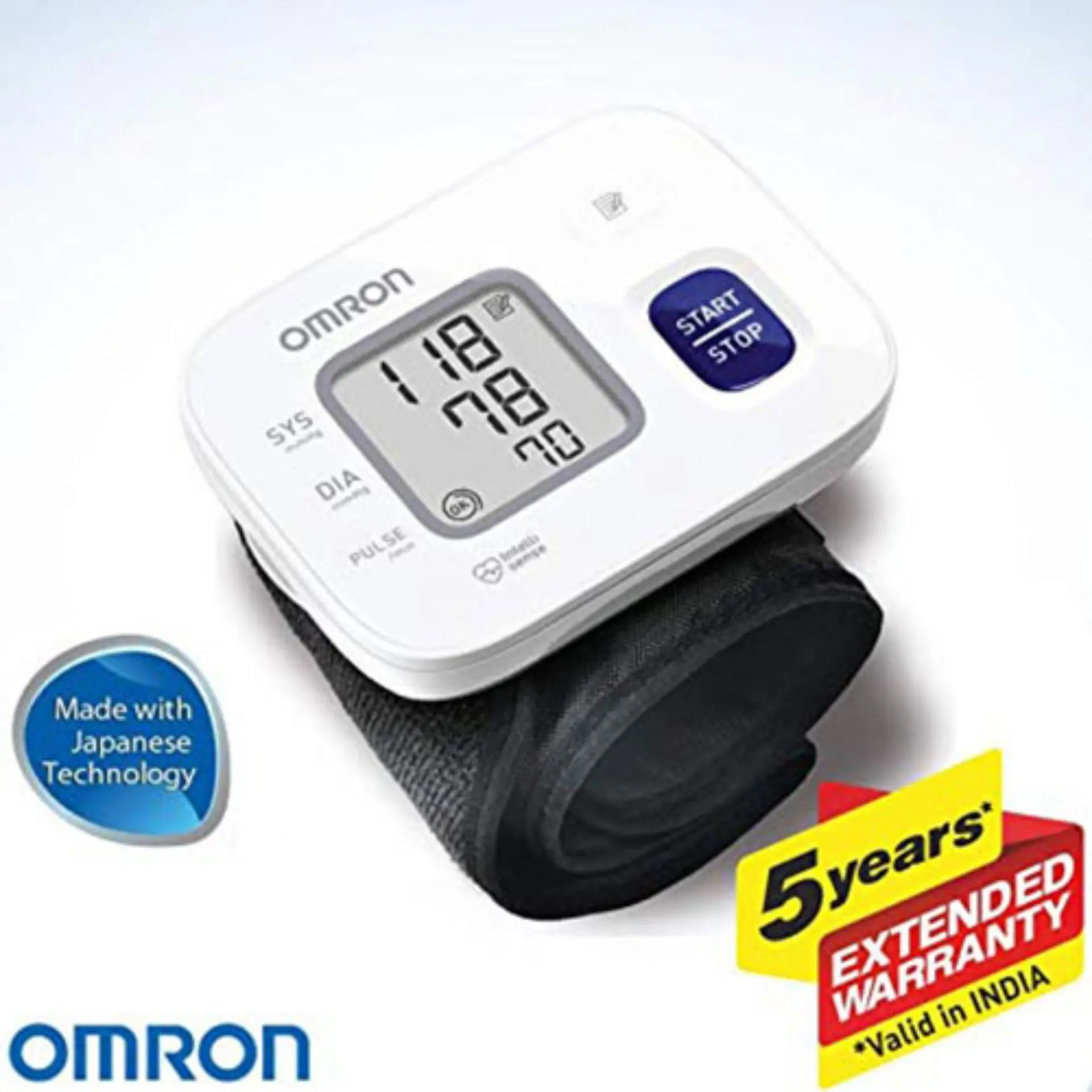 เครื่องวัดความดันโลหิต ข้อมือ Omron HEM-6160 เครื่องวัดความดันที่ข้อมือ เครื่องวัดความดัน รับประกันศูนย์ออมรอน 5 ปี（Chinese Version）