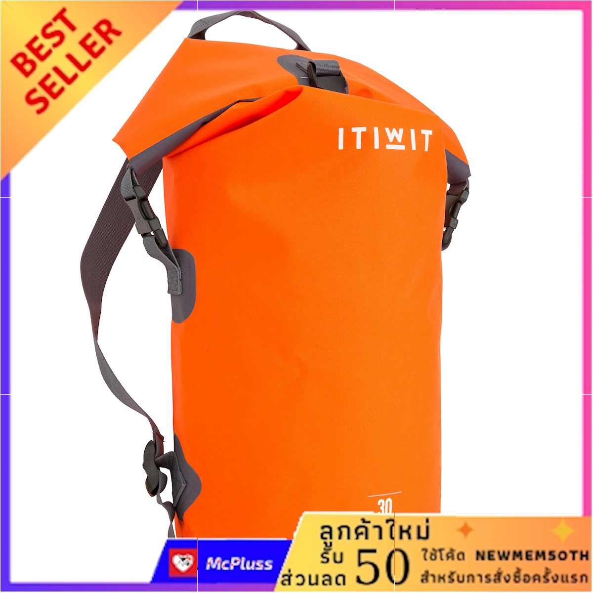 กระเป๋าดัฟเฟิลกันน้ำ 30 ลิตร (สีส้ม) พร้อมส่งของทันที ลูกค้าใหม่ลด50บาทใช้โค้ด NEWMEM50TH