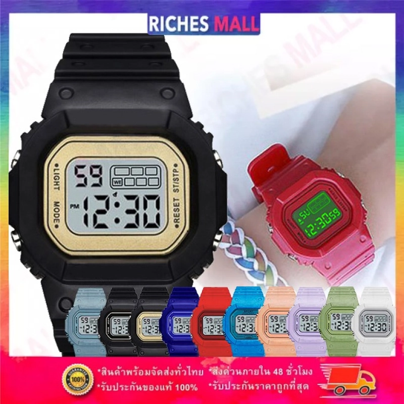 ภาพหน้าปกสินค้าRiches Mall RW214_1 นาฬิกาข้อมือดิจิตอล LED นาฬิกาแฟชั่นนา ฬิกาผู้หญิง นาฬิกาผู้ชาย นาฬิกา watch (พร้อมส่ง) แฟชั่นผู้หญิง