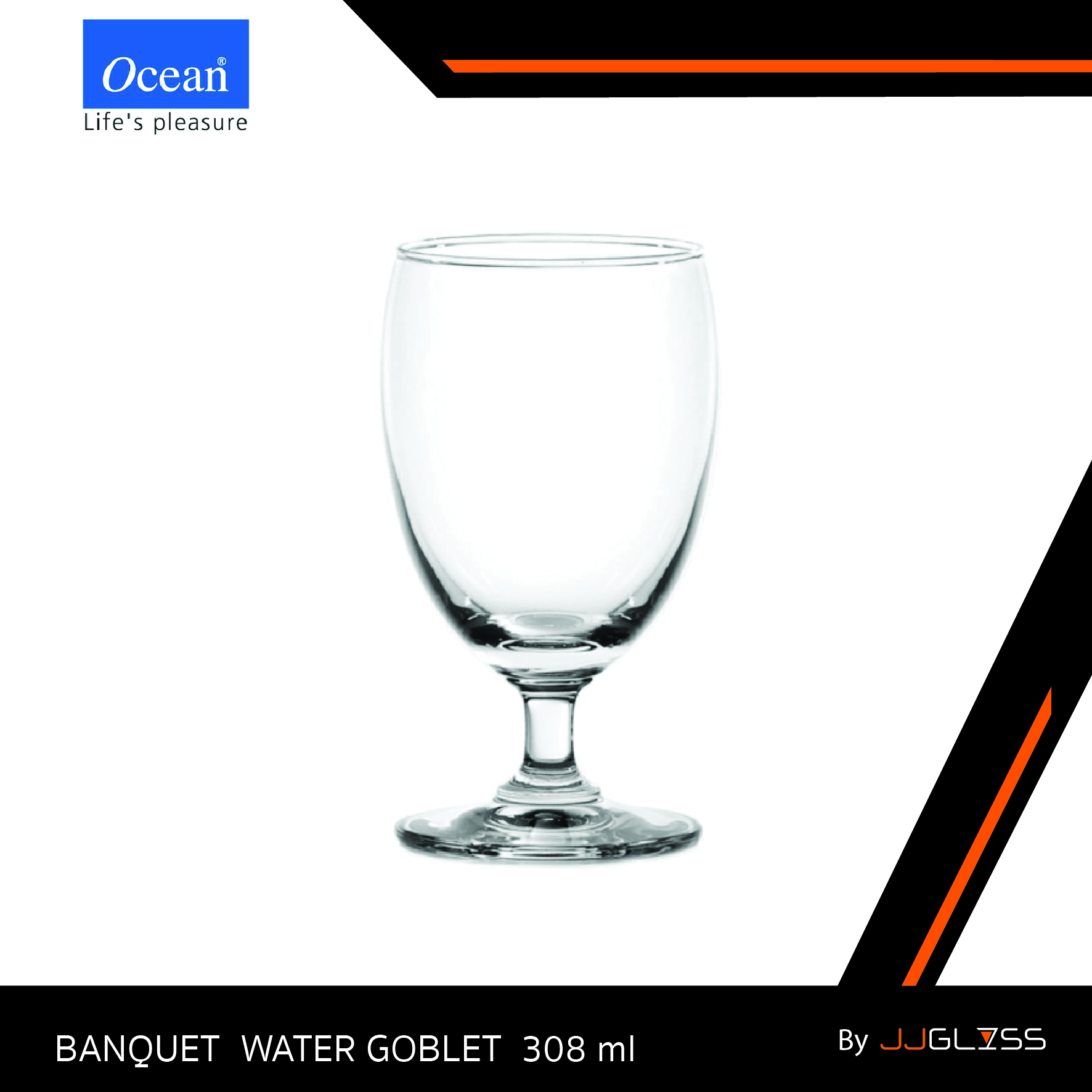 JJGLASS - (Ocean) 1500G11 Lexngtion  - แก้วก็อบเล็ท แก้วเล็กซิงชัน แก้วโอเชี่ยนกลาส Goblet Ocean Glass 1500G11  Lexngtion Goblet 10 3/4 oz. ( 308 ml.)