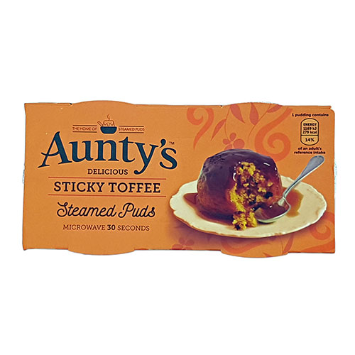 Aunty's Sticky Toffee Pudding 2x95g