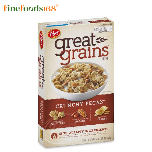 โพสท์ เกรทเกรน ครันชี่ พีแคน16 ออนซ์ (453 กรัม)Post Great Grains Crunchy Pecans 16 OZ. (453 g.)