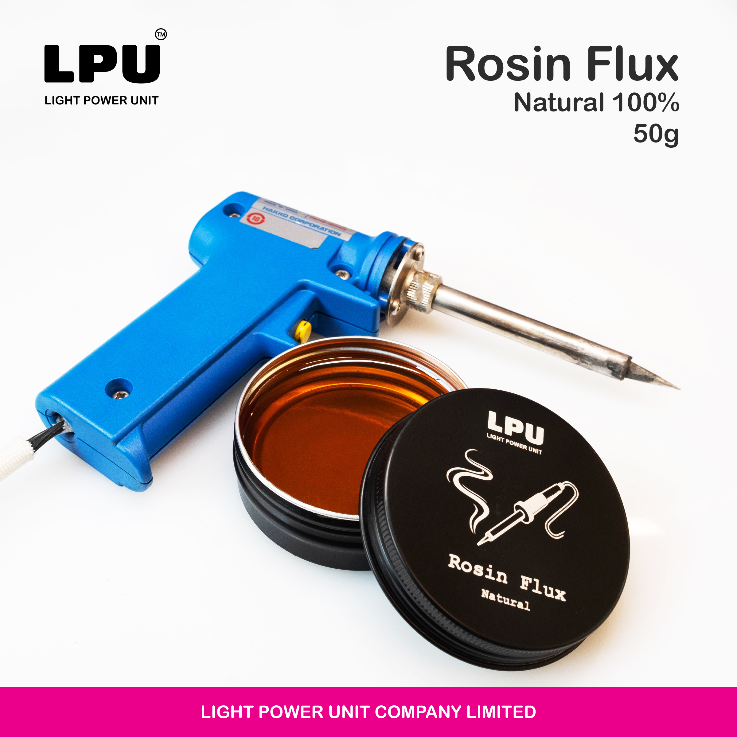 LPU Rosin Flux ( Natural ) ยางสน ฟลักซ์ที่ดีมากเมื่อบัดกรีด้วยโลหะผสม