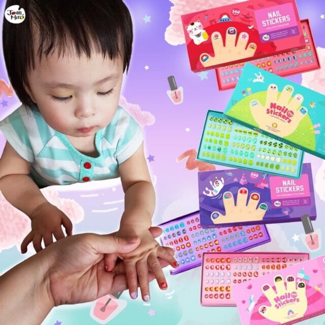 ควรมี สติ๊กเกอร์ติดเล็บ (ปลอดสาร non toxic)540 ชิ้น-Nail Stickers ของเล่นเด็ก เสริมจินตนาการ