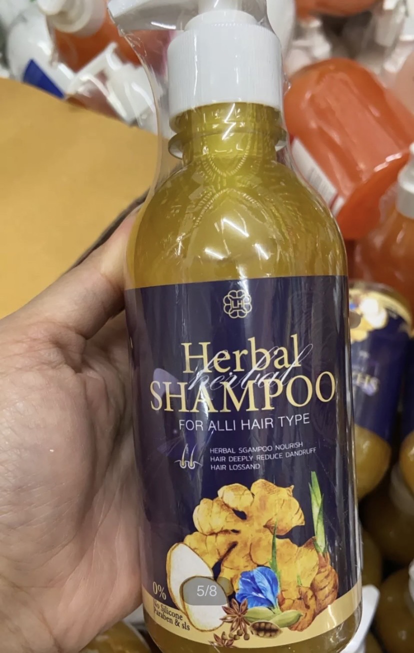 Herbal SHAMPOO แลบเฮาส์ เฮอร์เบิล แชมพู ขิงยาสระผมสารสกัดจากธรรมชาติ