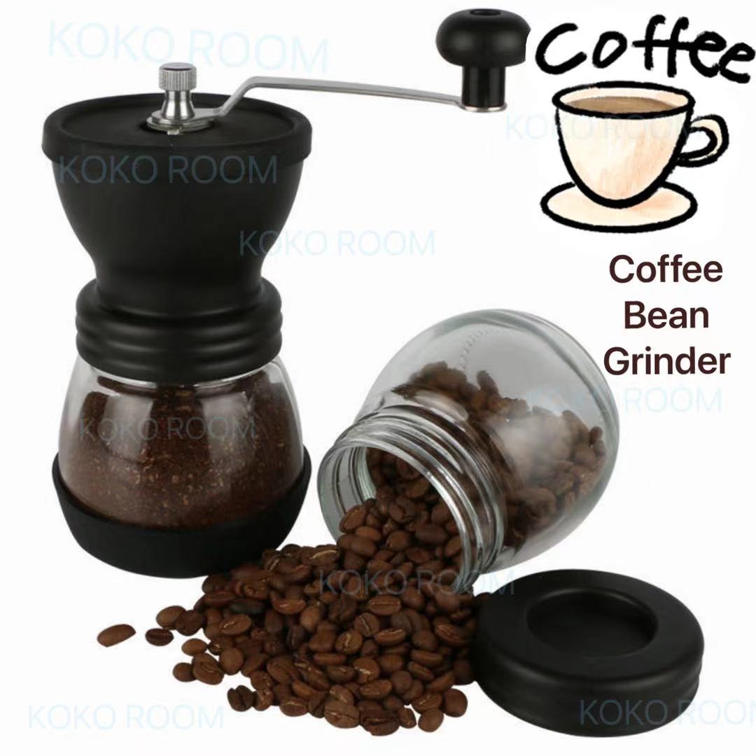 เครื่องบดกาแฟวินเทจ เครื่องบดเมล็ดกาแฟ ที่บดเม็ดกาแฟ ปรับความละเอียดได้ Coffee Bean Grinder