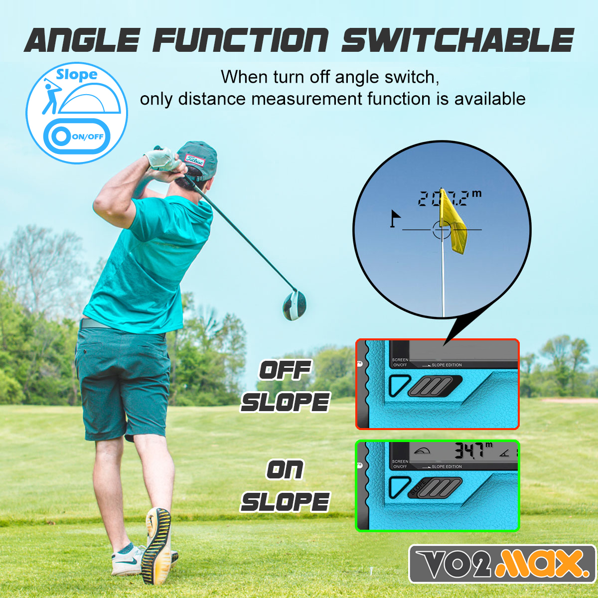 MileSeey กล้องวัดระยะ รุ่นโปร Golf Laser Rangefinder PF3S600M เลเซอร์