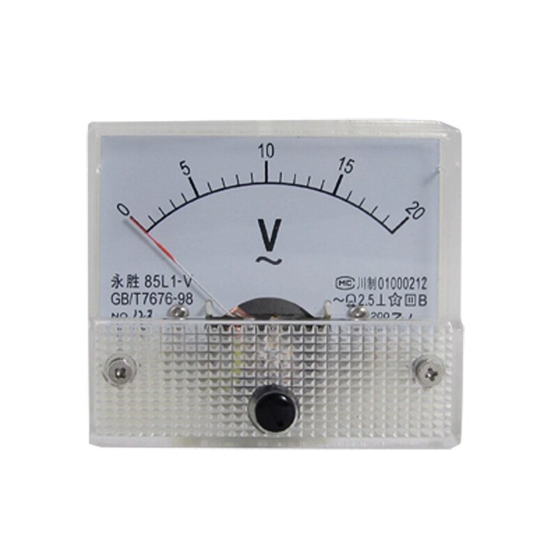 85L1-V AC 0-20V Analog Voltmeter Panel Meter Voltage