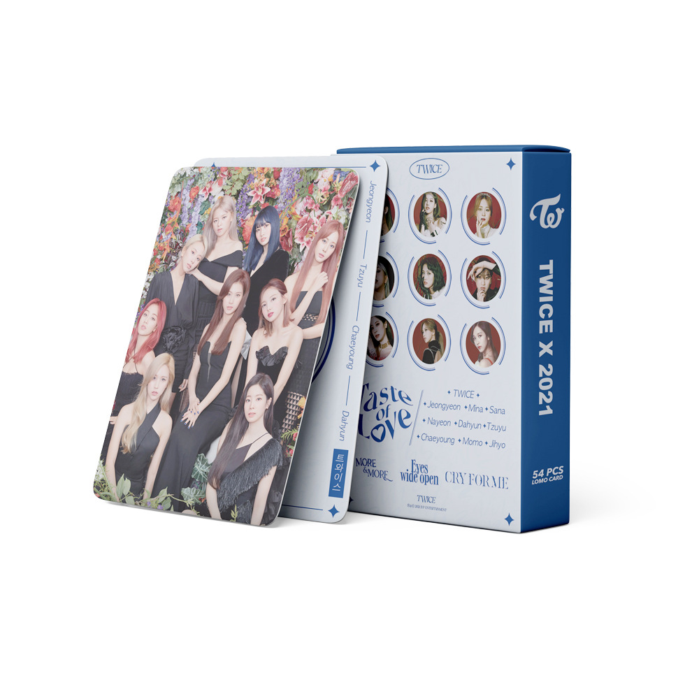 🇰🇷[พร้อมส่งจากไมย]การ์ดโลโม่ รูปศิลปิน KPOP วง TWICE X2021 ทไวซ์ อัลบั้ม MORE & MORE lomo card 54ชิ้น/ชุด