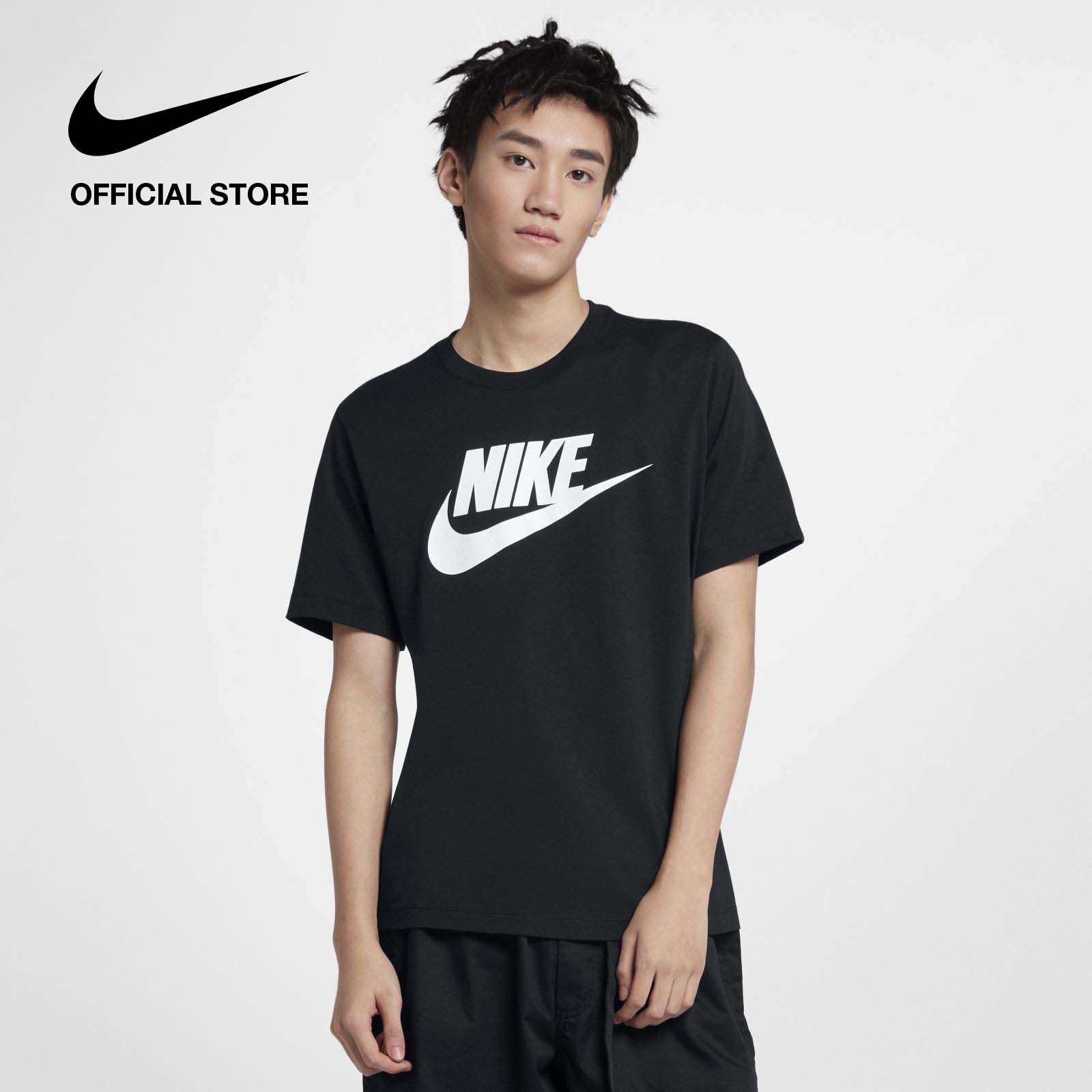 Nike Men's Sportswear Icon Futura Tee - Black ไนกี้ เสื้อยืดผู้ชาย ไอคอน ฟูทูรา - สีดำ