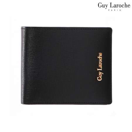 Guy Laroche กระเป๋าธนบัตรพับสั้น รุ่น EVITA [ สีดำ ] - AGP3781BLX