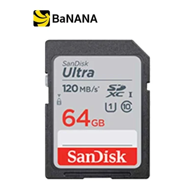 SanDisk Ultra SDXC SDSDUNC4 64GB 120MB/s R C10 (SDSDUN4-064G-GN6IN) By Banana IT