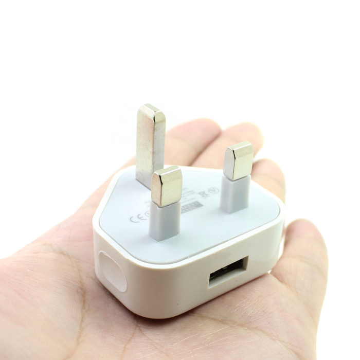 UK Plug Mains Wall 3 USB Charger สำหรับโทรศัพท์มือถือแท็บเล็ต