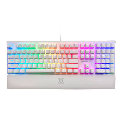 ดูภาพ NUBWO X30 TERMINATOR White RGB Mechanical Gaming Keyboard คีย์บอร์ดเกมมิ่ง - (สีขาว) เพิ่มเติม NUBWO X30 TERMINATOR White RGB Mechanical Gaming Keyboard คีย์บอร์ดเกมมิ่ง - (สีขาว)