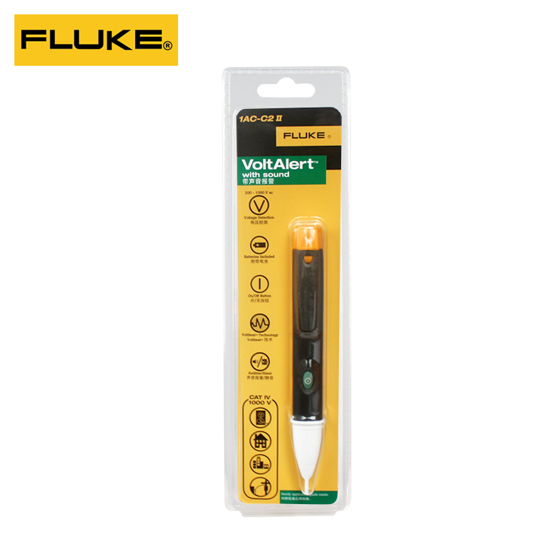 Fluke 1AC C2 II 2AC 90V1000V Electrical Test Pen VoltAlert Non Contact Voltage Detector Current