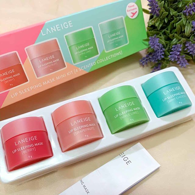 โปรโมชั่น LANEIGE Lip Sleeping Mask Mini Kit (4 Scented Collections) 8g