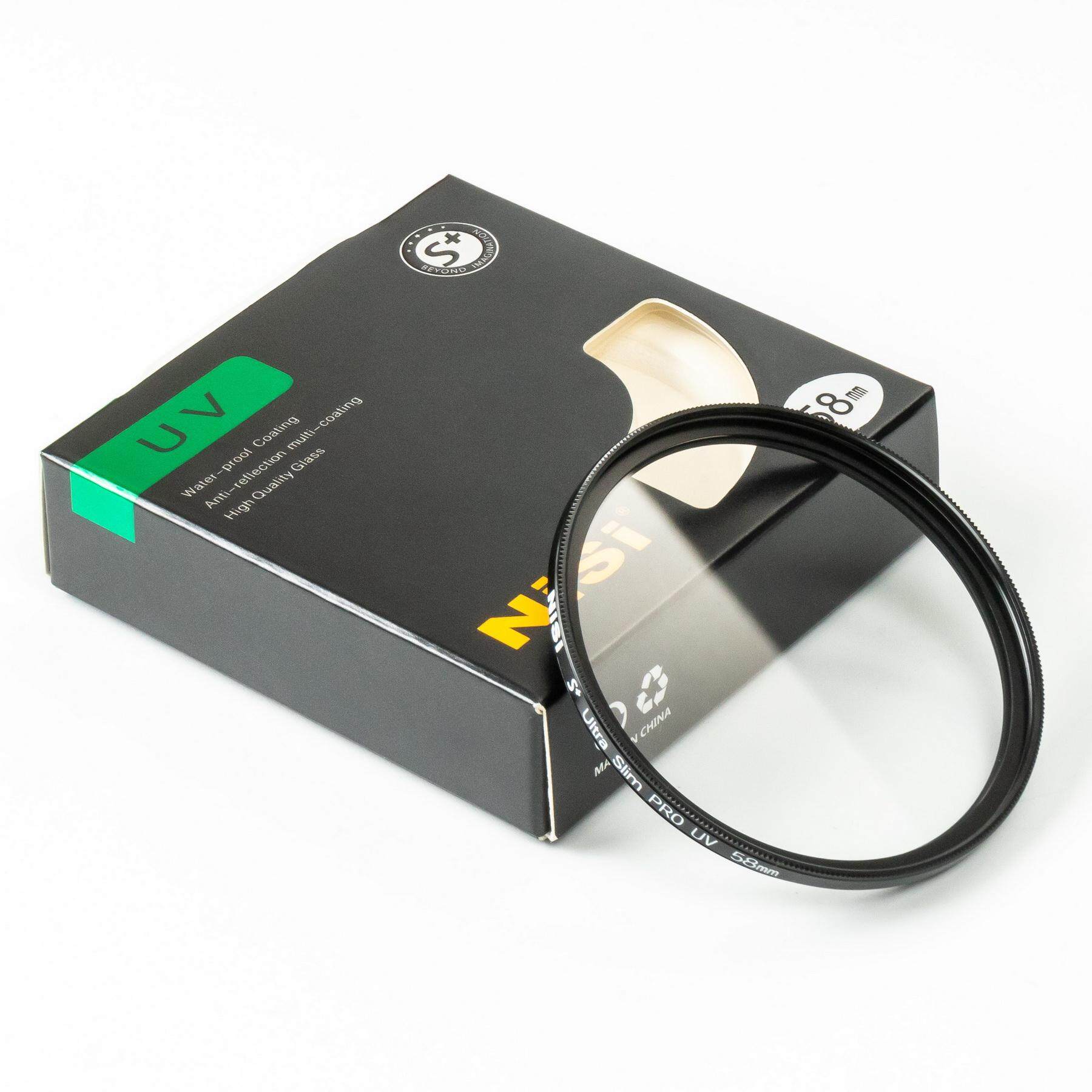 NISI 58mm UV Filter ที่กรองรังสียูวีโซด์ขนาดบางเป็นพิเศษ Professional ตัวกรองยูวีด้านคู่ 12 การเคลือบหลายชั้นกรอง ( NISI UV Filter 58mm )( ฟิลเตอร์ 58 มิลลิเมตร บางพิเศษ )