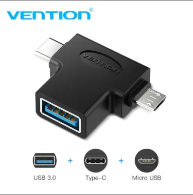 Vention Type C USB Adapter USB 3.0 OTG Adapter Cable 2 in 1 Micro USB OTG Converter