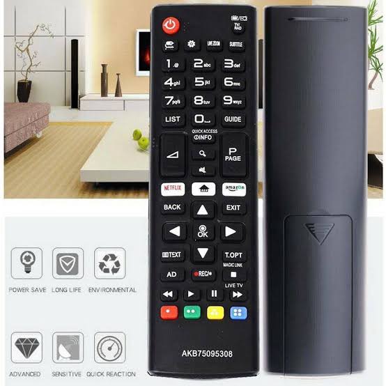 รีโมททีวี แอลจี lg มีปุ่ม [NETFLIX,HOME,AMAZON] รุ่น AKB75095308 ใช้กับ Smart TV LG ได้ทุกรุ่น