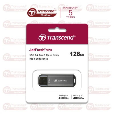 USB 3.2 Gen1 Flash Drive 128GB, 256GB : High Endurance High Performance: (R max 420 MB/s : W max 400 MB/s) : Transcend