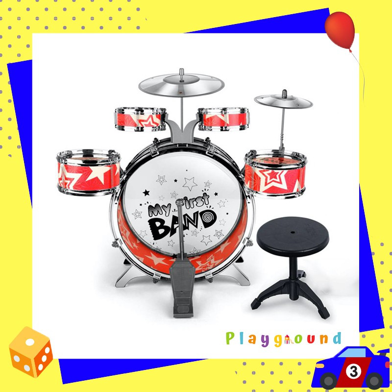 กลองของเล่น ชุดกลอง 5 โบ ขนาดใหญ่ Big Band 5pcs Drum Set