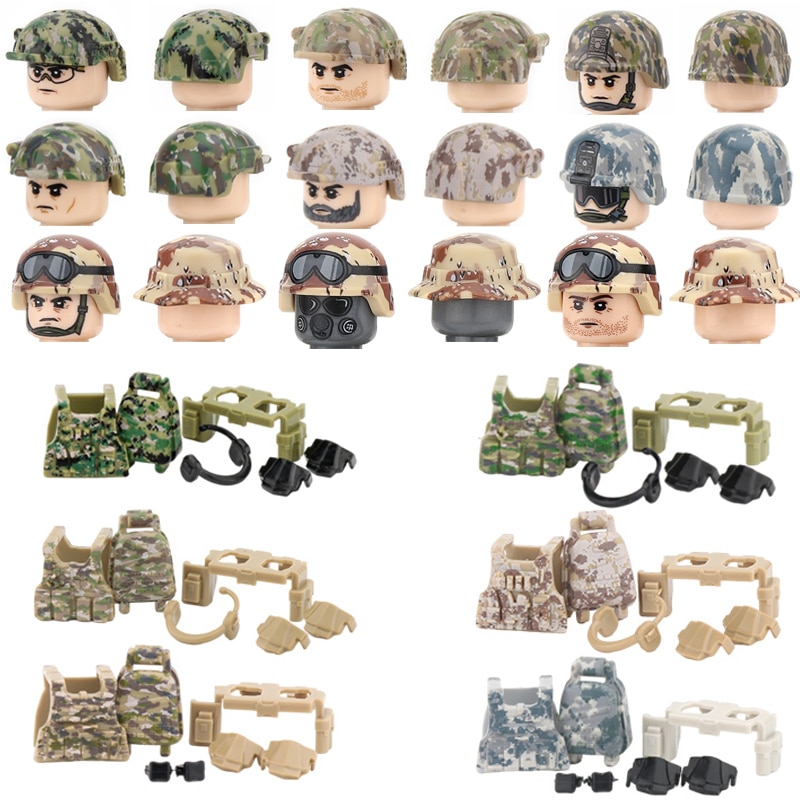 Military Model Playset Toy Soldiers Army Men Accessory 10pcs Aeroplane 