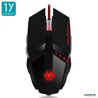 Tsunami 8D Software Macro Gaming Mouse GM-507 Controllable LED Light