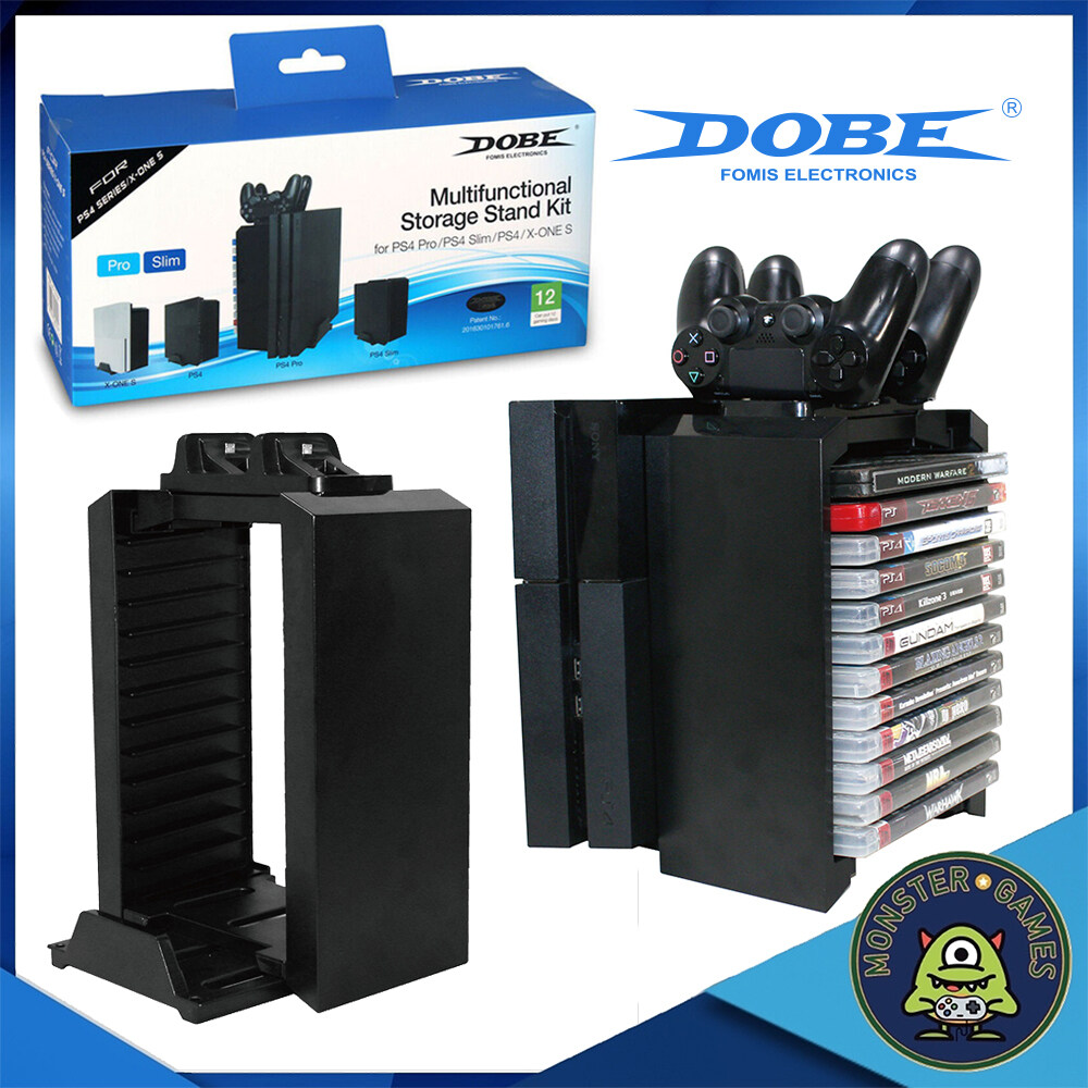 Dobe Multifunctional Storage Stand Kit (Dobe)(Dobe PS4)(Dobe PS4 stand)(Dobe Xbox)(Dobe Xbox stand)(ชั้นเก็บแผ่นเกมส์ PS4)(ชั้นเก็บแผ่นเกมส์ Xbox)