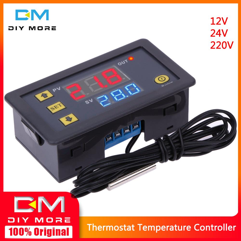 W3230 12V//24V 20A 110V-220V 10A Digital LCD Thermostat Temperature Controller