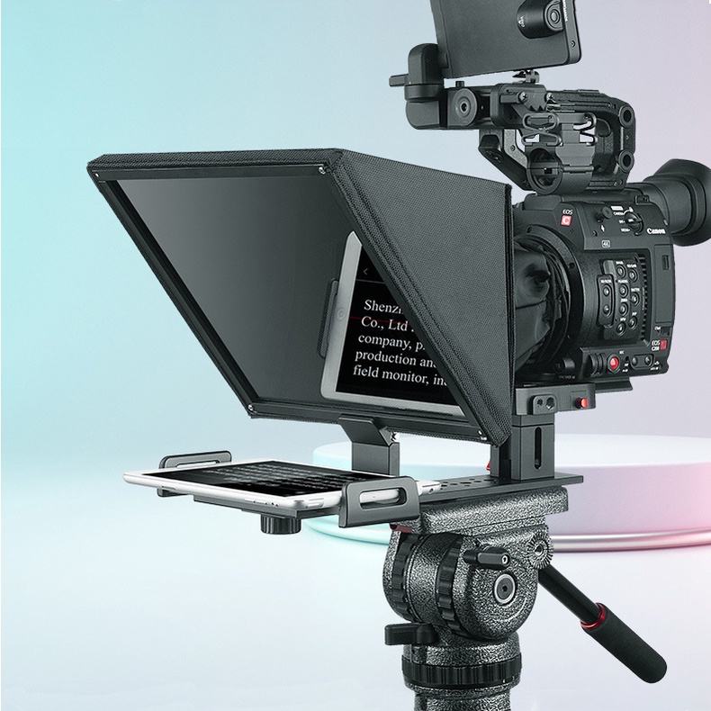 Teleprompter Prompter สำหรับสมาร์ทโฟน/แท็บเล็ต/กล้อง DSLR [สินค้ารับ