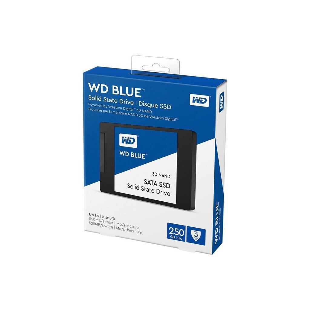 250GB 500GB 1TB SSD (เอสเอสดี) WD BLUE 3D NAND SATA WDS250G2B0A ...