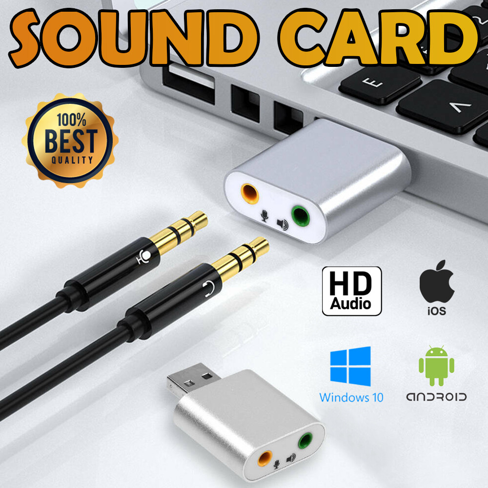 USB การ์ดเสียง ซาวด์การ์ด Audio 3D Sound Virtual 7.1 Channel Card Adapter