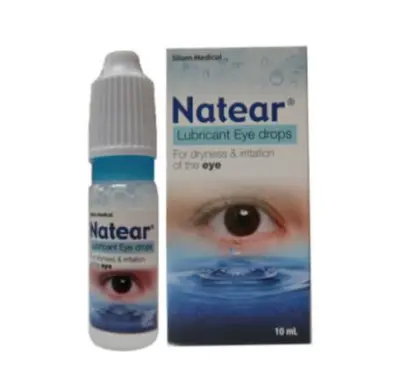 แนทเทียร์ Natear lubricant eye drop ใช้เป็นน้ำตาเทียมเพิ่มความชุ่มชื้นให้ดวงตา ขนาด 10 ml 1 หลอด