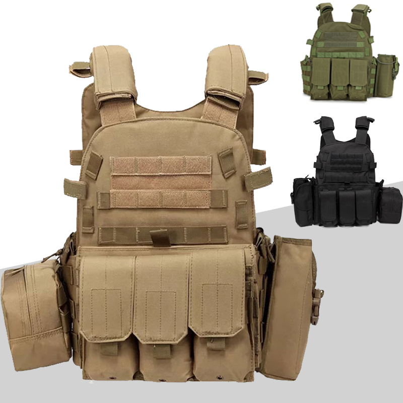 6094 Tactical Vest Molle System Hunting Body Armor Military Plate