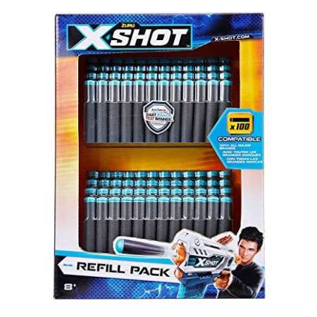 ของเล่นทอยส์อาร์อัส - กระสุนปืน 100 ลูก - กระสุนโฟม - X-SHOT 100 DARTS REFILL PACK - ZURU INC (TRU-892346)