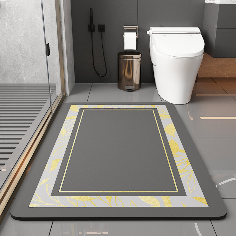 Eovna Luxury Door Mat NonSlip Soft PVC Entry Way Bathroom Rug