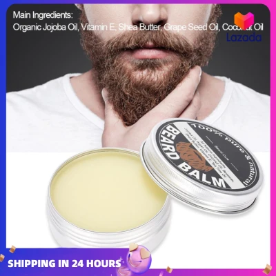 Mens Beard Grooming Balm Mustache Moisturizing Wax Shaving Care 60g