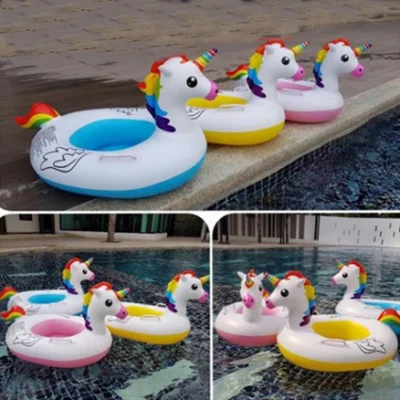 25 inch unicorn rubber ring sea water beach children boys girls riding ride toys floating water inflatable floating pool water pool wet
