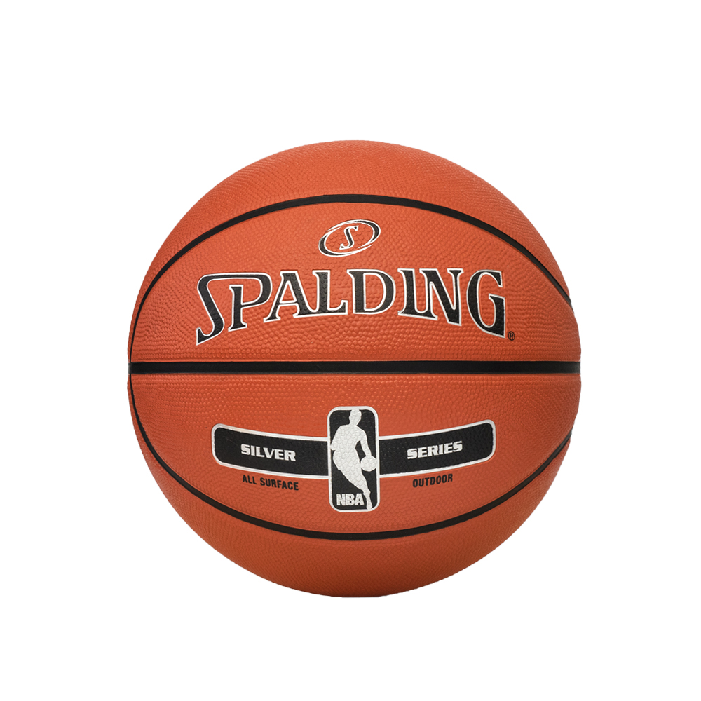 [ของแท้ 100%] ลูกบาส Spalding NBA Silver Outdoor