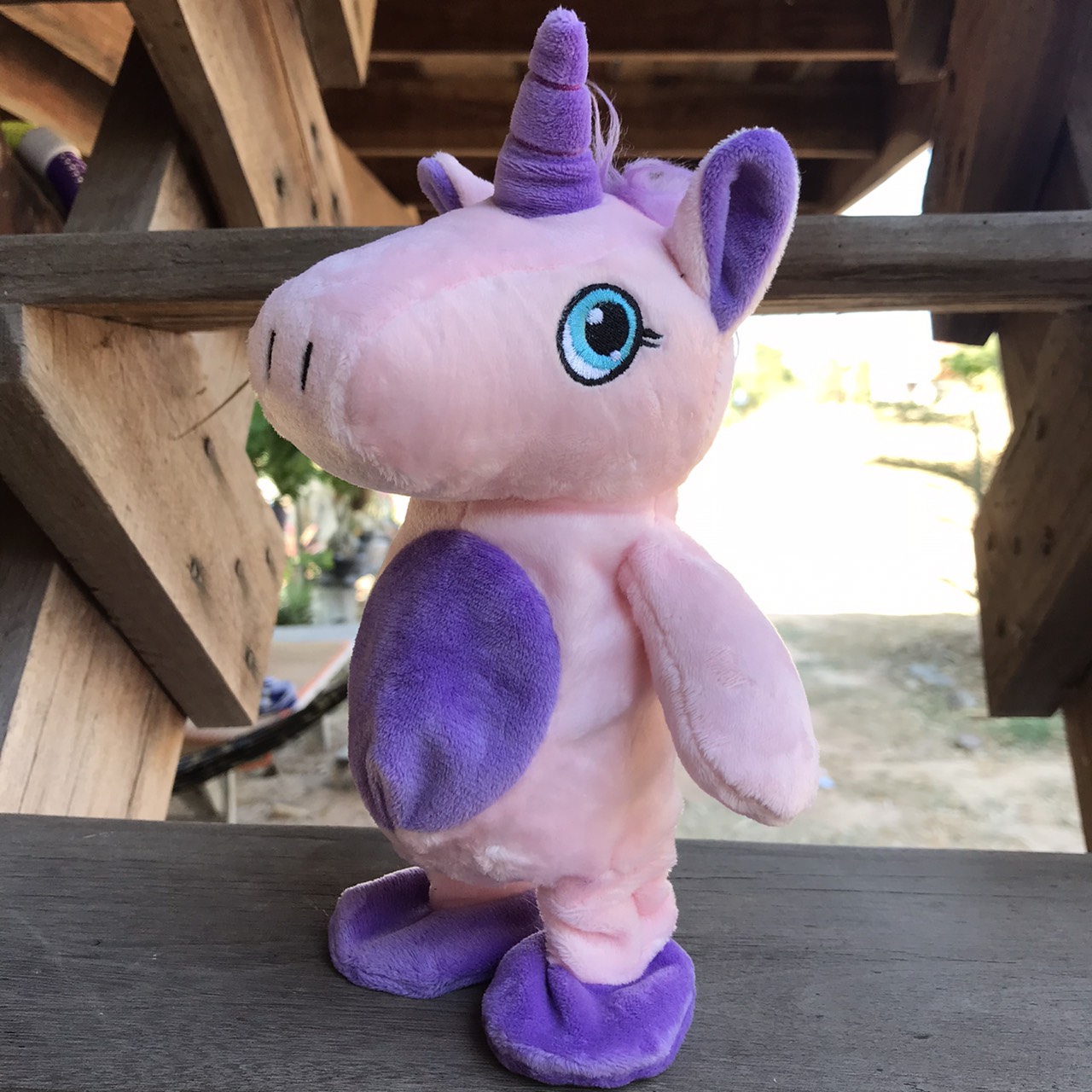 ตุ๊กตายูนิคอร์นของเล่นเดินได้สิ่งที่คุณพูดของเล่นเด็ก   Talking Walking Unicorn Plush Toy – Repeats What You Say Childrens Toy สี สีชมพูพาสเทล (Pastel Pink) สี สีชมพูพาสเทล (Pastel Pink)