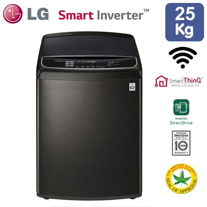 LG เครื่องซักผ้าฝาบน ระบบ Inverter Direct Drive ขนาด 25 กิโลกรัม รุ่น  TH2725SSAK